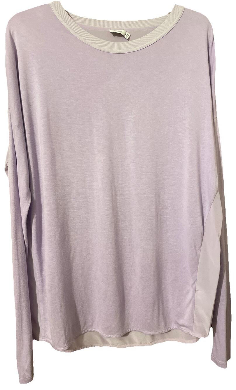 Vince Women's Pullover Lightweight Top Shirt Medium Lavender Purple Silk Blend